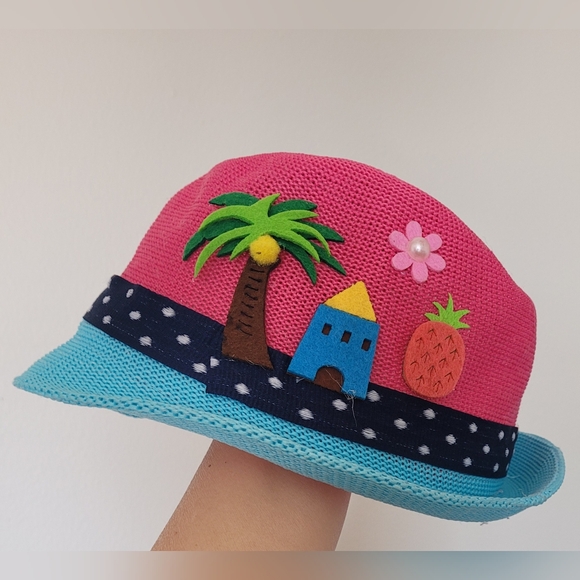 BD.Y Summer Beach Sun Hat & Six Earrings For Kids - Picture 7 of 10